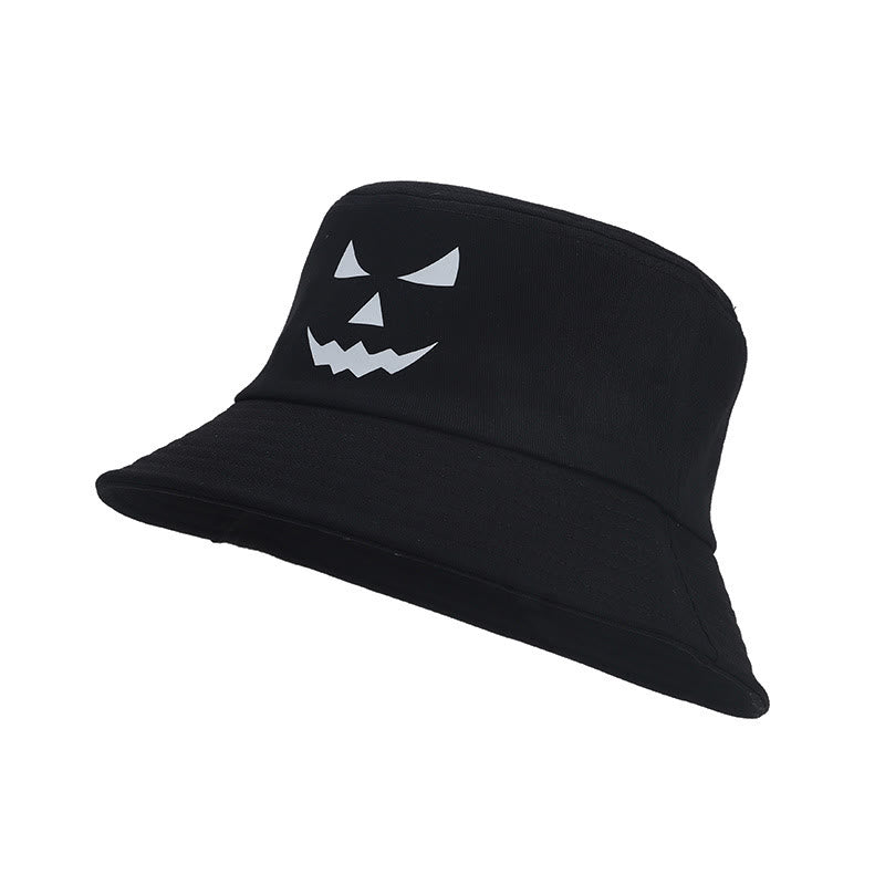 Plus Size noctilucous Horror Expression Bucket Hat