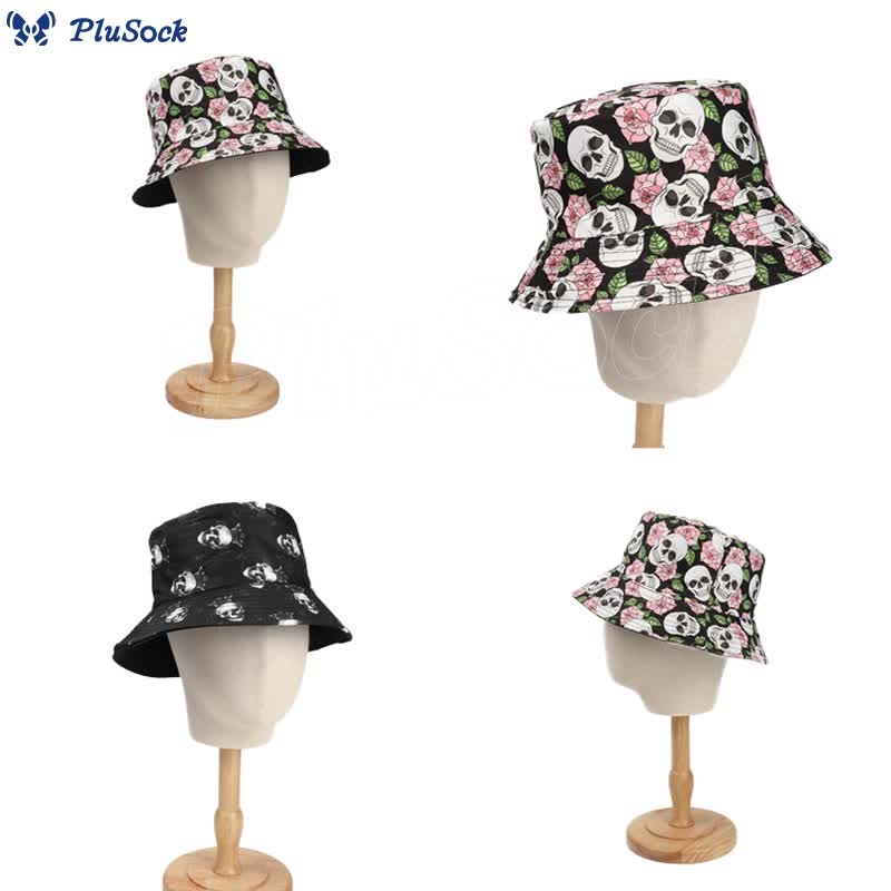 Plus Size Skull Series Bucket Hat