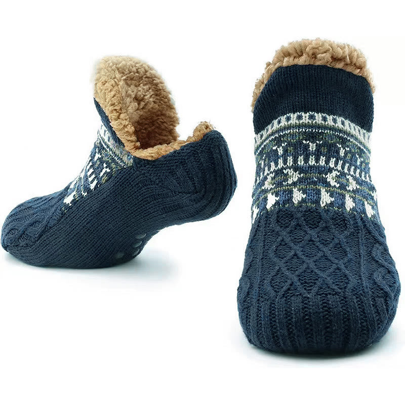 Plus Size Thickened Knitted Home Slipper Socks