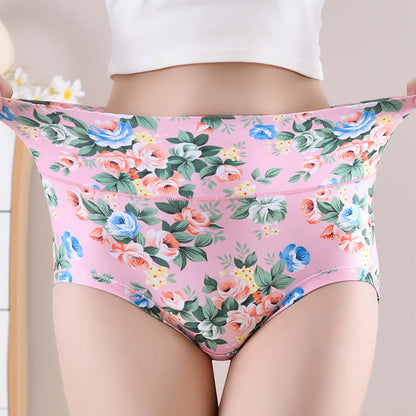 Plus Size Soft Floral Panty(5 Packs)