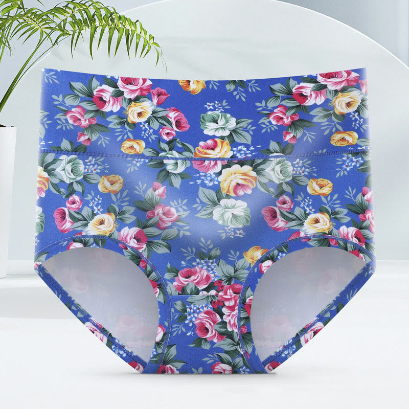 Plus Size Soft Floral Panty(5 Packs)