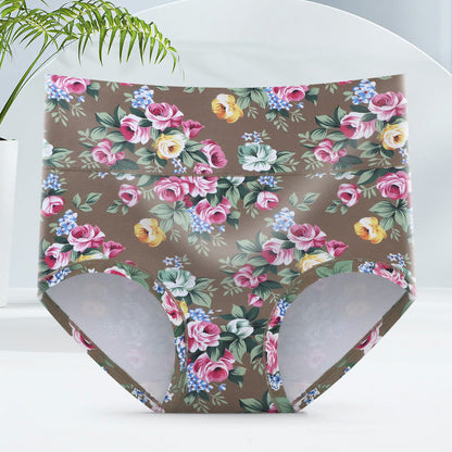 Plus Size Soft Floral Panty(5 Packs)