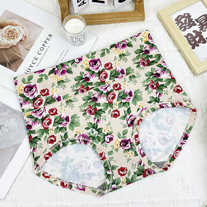 Plus Size Soft Floral Panty(5 Packs)