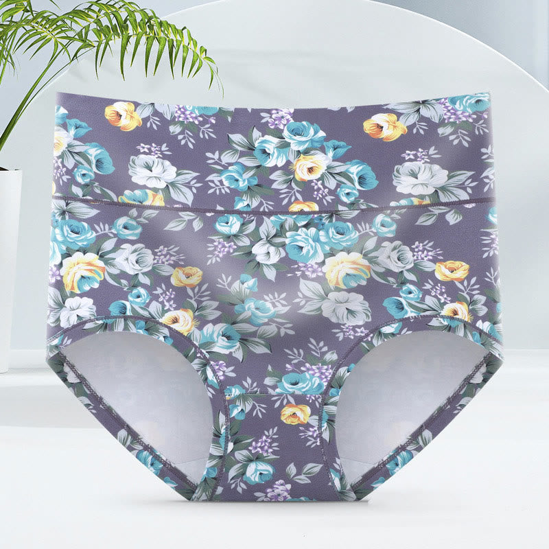 Plus Size Soft Floral Panty(5 Packs)