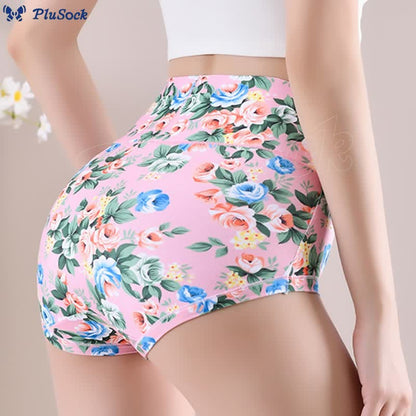 Plus Size Soft Floral Panty(5 Packs)