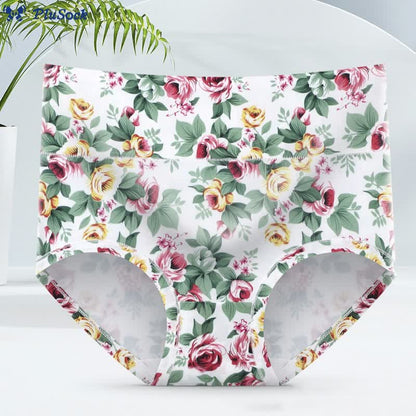 Plus Size Soft Floral Panty(5 Packs)