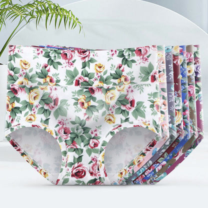 Plus Size Soft Floral Panty(5 Packs)