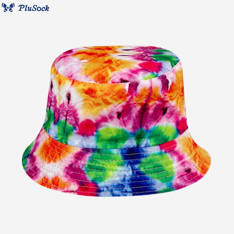 Plus Size Fashion Tie Dye Bucket Hat