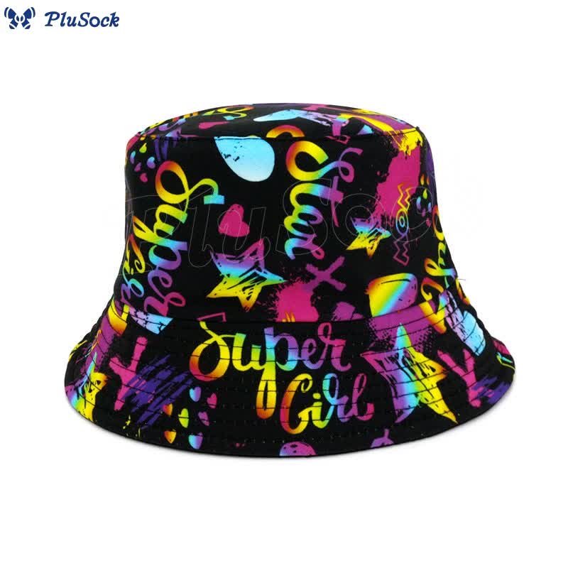 Plus Size Special Printed Bucket Hat