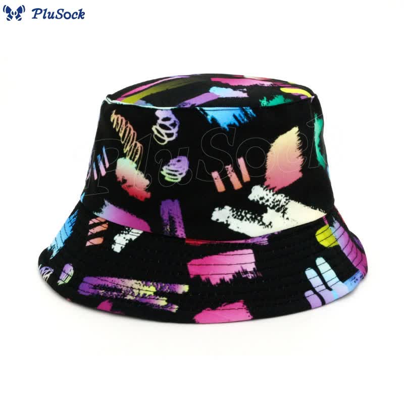 Plus Size Special Printed Bucket Hat