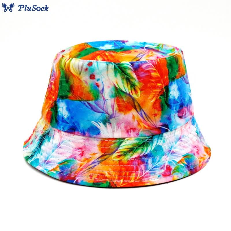 Plus Size Special Printed Bucket Hat