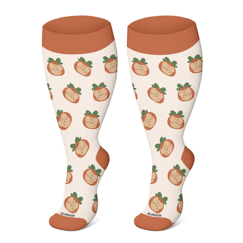 Plus Size Star Bear Compression Socks(3 Pairs)