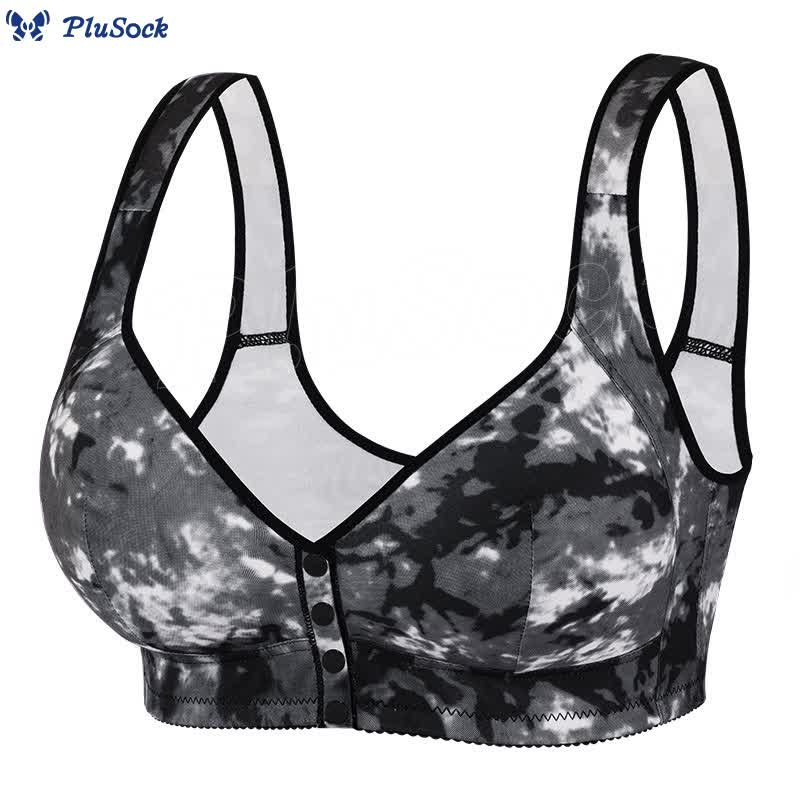 Plus Size Tie Dye Wireless Bra