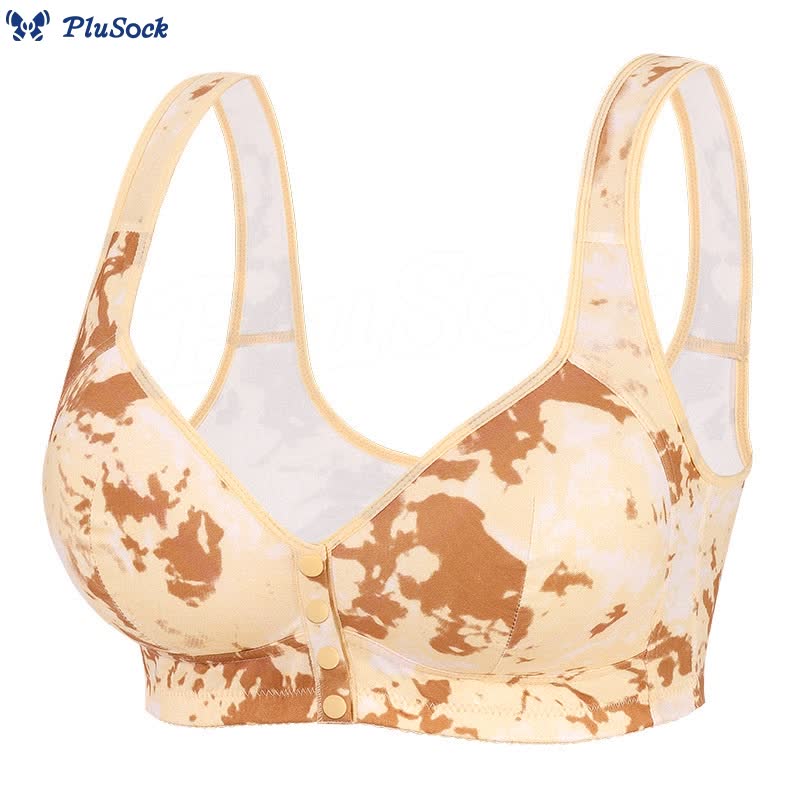 Plus Size Tie Dye Wireless Bra