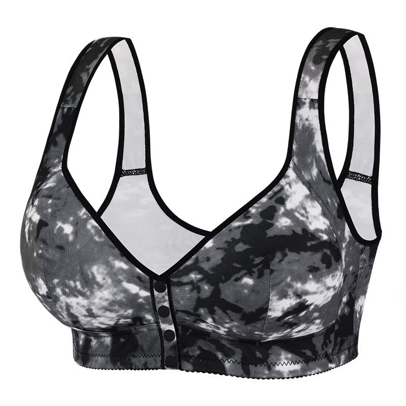 Plus Size Tie Dye Wireless Bra