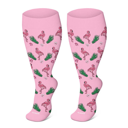 Plus Size Panda Swan Compression Socks