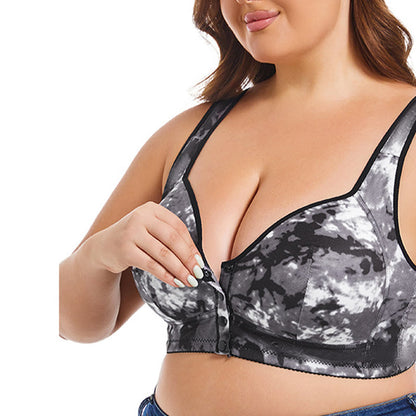 Plus Size Tie Dye Wireless Bra