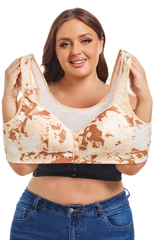 Plus Size Tie Dye Wireless Bra