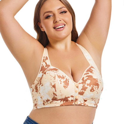 Plus Size Tie Dye Wireless Bra