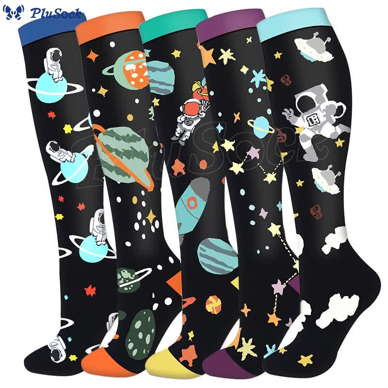 Astronaut Compression Socks(5 Pairs)