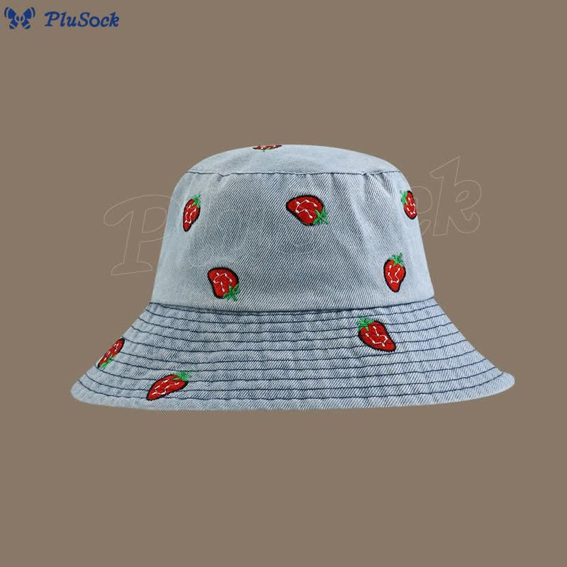 Plus Size Strawberry Bucket Hat