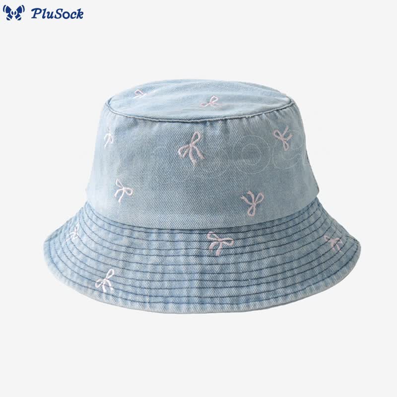 Plus Size Bow Bucket Hat