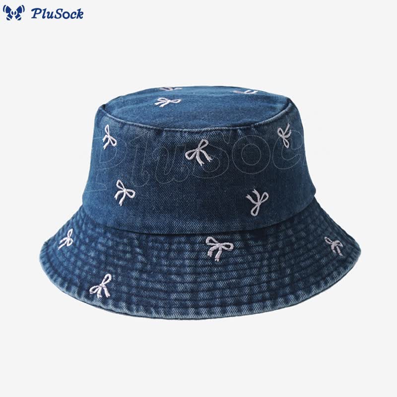 Plus Size Bow Bucket Hat