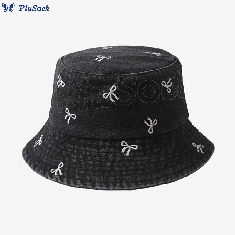 Plus Size Bow Bucket Hat