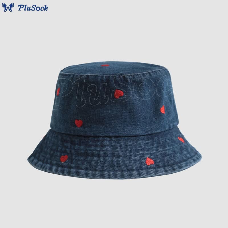 Plus Size Heart Bucket Hat