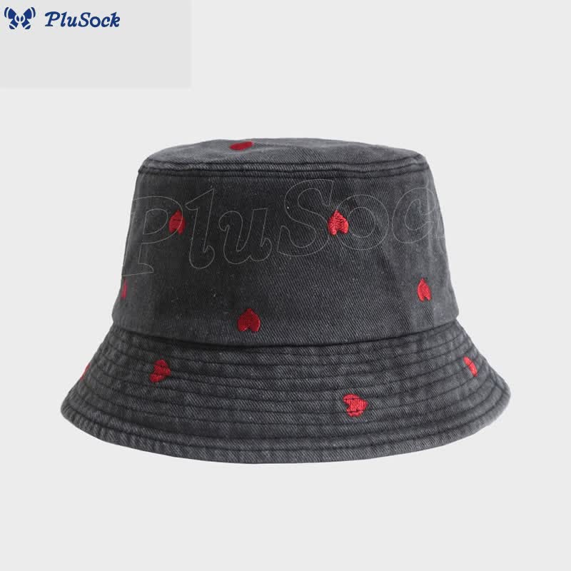 Plus Size Heart Bucket Hat