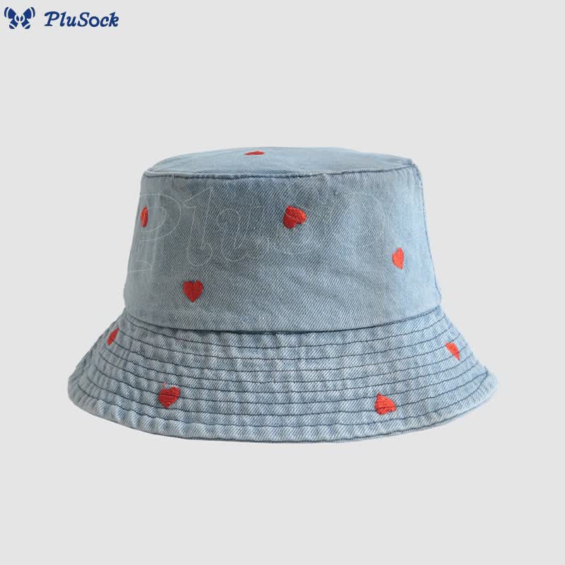 Plus Size Heart Bucket Hat