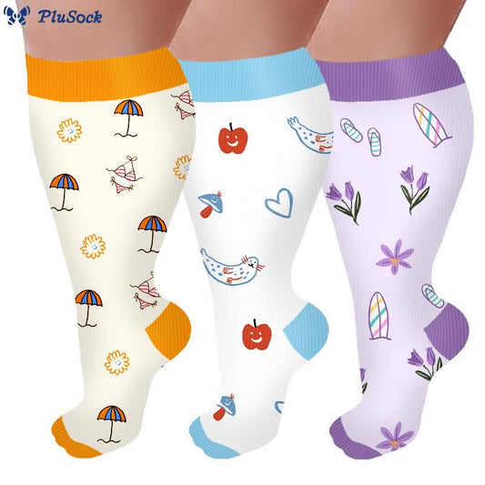 Plus Size Summer Elements Compression Socks