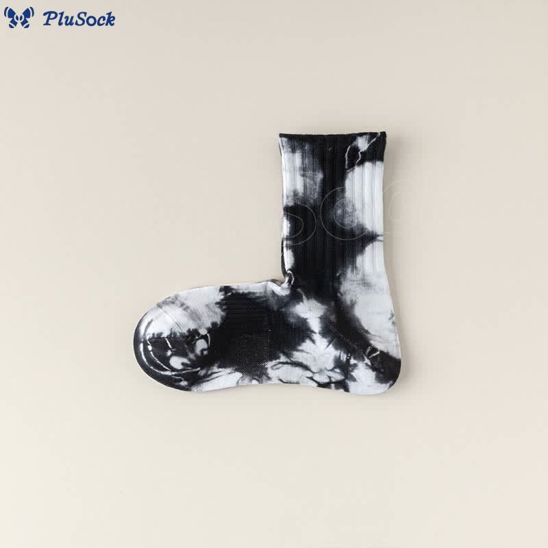 Fashion Tie Dye Quarter Socks(3 Pairs)