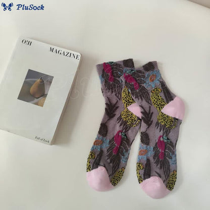 Cute Prints Quarter Socks(5 Pairs)