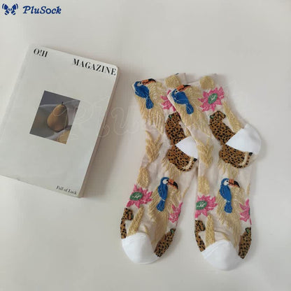 Cute Prints Quarter Socks(5 Pairs)