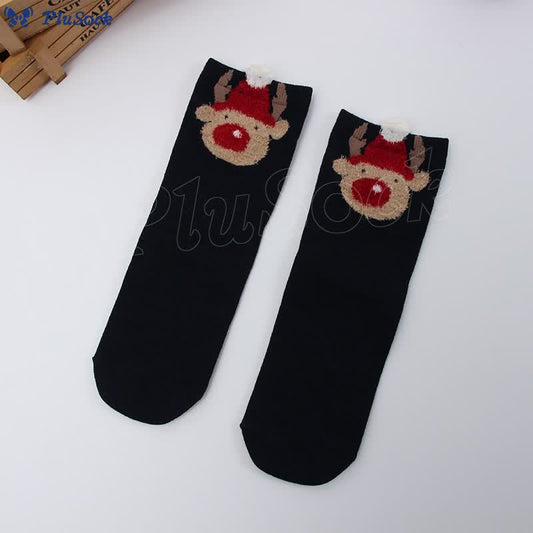 Cute Christmas Pattern Quarter Socks