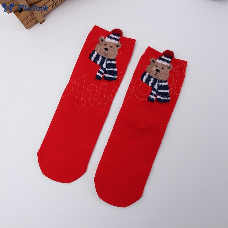 Cute Christmas Pattern Quarter Socks