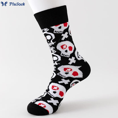 Plus Size Horror Elements Halloween Quarter Socks