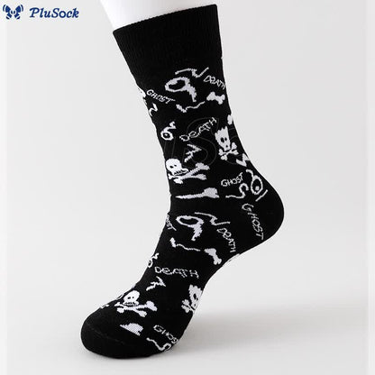 Plus Size Horror Elements Halloween Quarter Socks