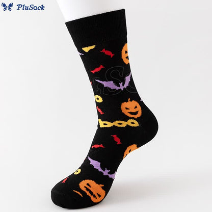 Plus Size Horror Elements Halloween Quarter Socks