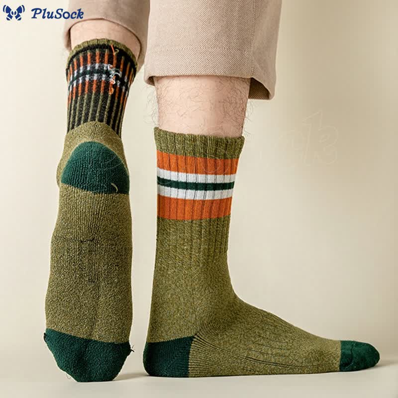 Plus Size Winter Retro Quarter Socks