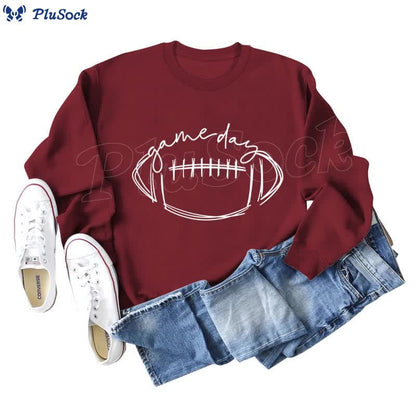 Plus Size White Rugby Print Sweatshirt