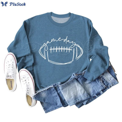 Plus Size White Rugby Print Sweatshirt