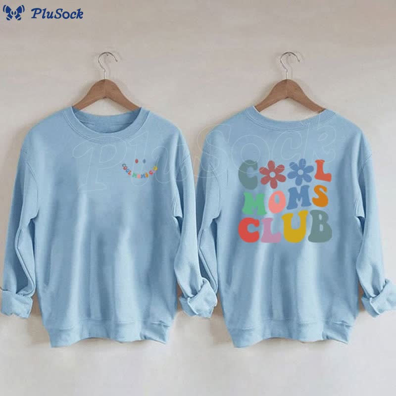 Plus Size Colorful Text Sweatshirt