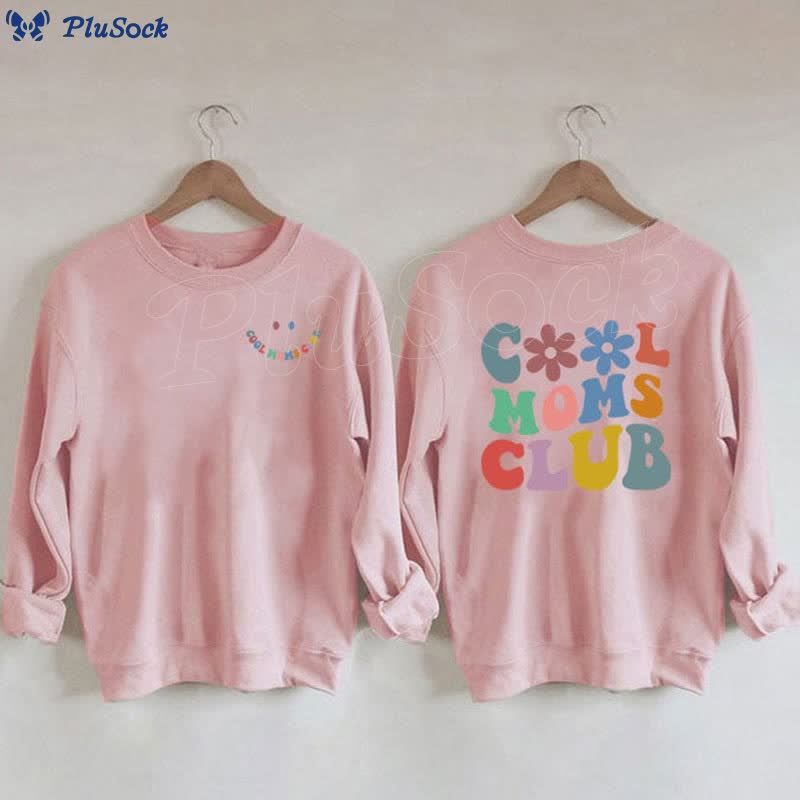 Plus Size Colorful Text Sweatshirt