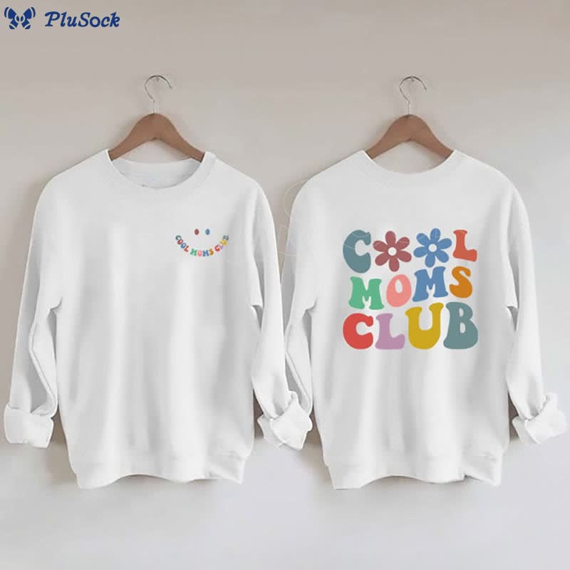 Plus Size Colorful Text Sweatshirt