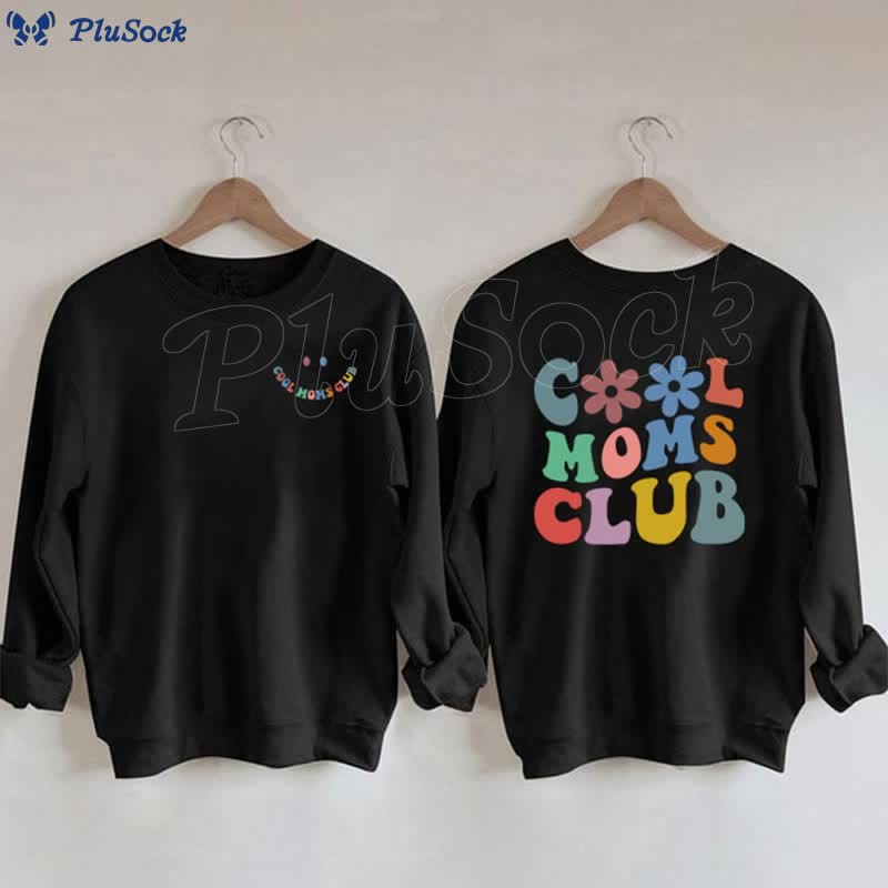 Plus Size Colorful Text Sweatshirt