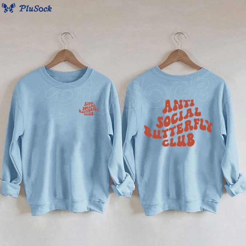 Plus Size Orange Text Sweatshirt