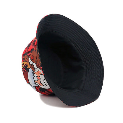 Plus Size Santa Claus Elk Bucket Hat