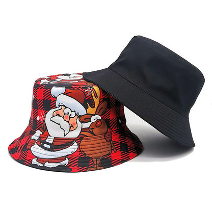 Plus Size Santa Claus Elk Bucket Hat